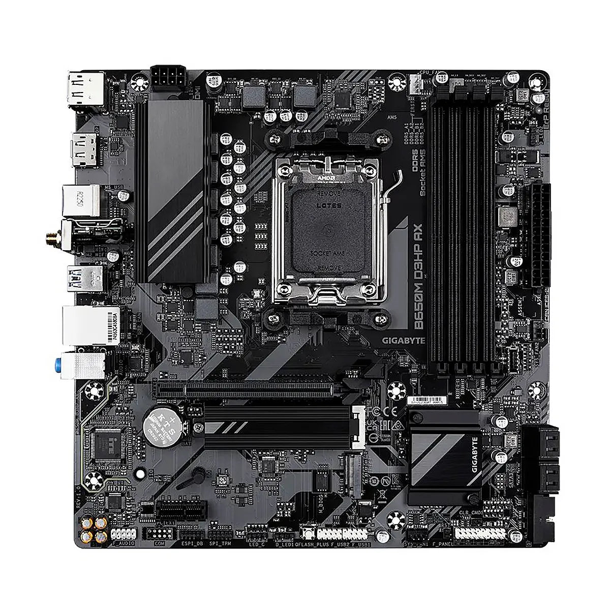 MBO GIGABYTE B650M D3HP AMD AM5 RYZEN 7000 4DDR5 HDMI 2DP PCIE4.0 2M.2 4USB-TYPE-C MATX